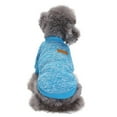 thumbnail image 5 of Pet Puppy Clothes Warm Pet Dog Cat Jacket Coat Soft Sweater Clothing For Dogs Blue XXL, 5 of 5