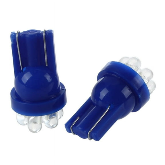 2x 7 LED Blue 501 T10 168 194 W5W Sidelight / Nunber Plate / Interior Light Bulb