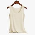 thumbnail image 3 of YUEJUIR Tank Top for Women Womens Tank Tops Sleeveless Scoop Neck Loose Fit Summer Clothes Womens White Tank Top Summer Tank Tops for Women (Beige,L), 3 of 6
