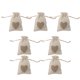 thumbnail image 1 of 70 Piezas Bolsas Con Natural Paquete De Arpillera De Arpillera Con Cordón Bolsas Bomboniere Navidad s Macarena Burlap Jute Drawstring Bags, 1 of 8