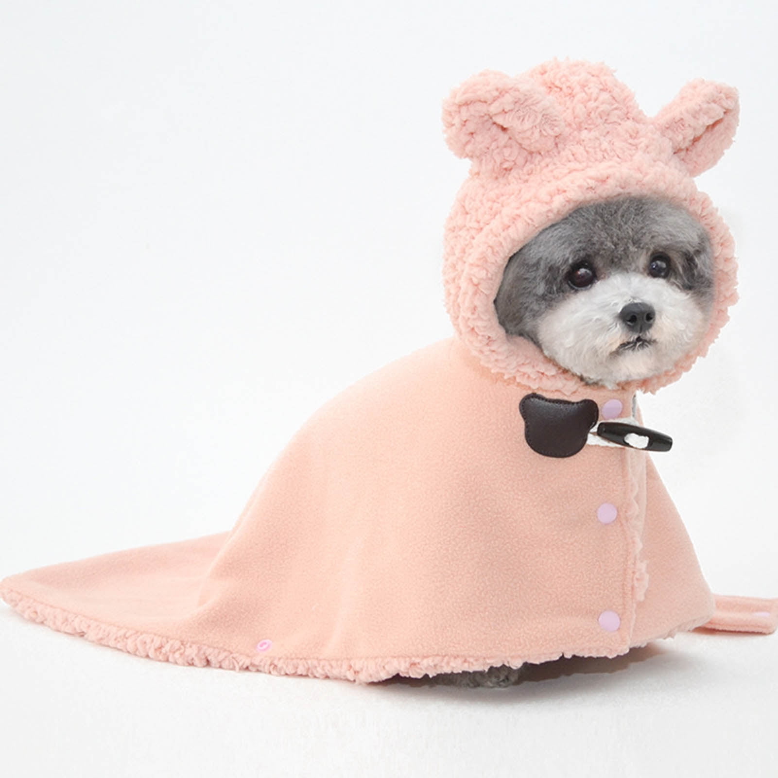 Gna Belle Cute Cat Dog Cloak Plush Pet Cloak Kitty Cape 