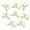 8 pieces, variant on Golden Thickened Hinges Set Stylish Home Hardware Heavy Duty Gold Colored Door Top Hinges Upgrades for Door Top