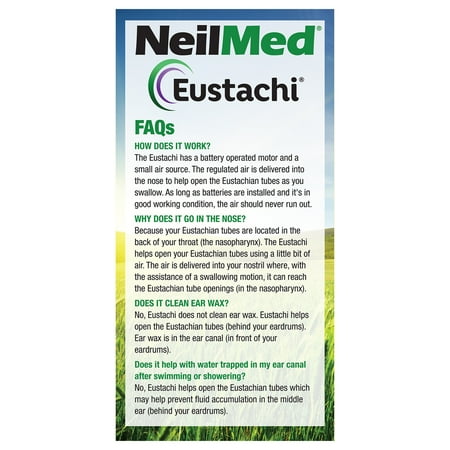 NeilMed Eustachi-Eustachian Tube Exercise-Pop Blocked Ears Safely. Helps Relieve Ear Pressure