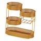 thumbnail image 5 of Cesta de frutas Rack de almacenamiento Topeador de encimeras Multifuncional Organizador de soporte de frutas modernas para sala de estar de picnic Oro, 5 of 8