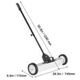 thumbnail image 2 of KFFKFF 50Lbs Rolling Magnetic Sweeper, Push-Style Magnetic Debris Collector, 24-inch Broad Magnetic Lawn Collector with Extendable Handle, Simplified Cleaning of Workshop Garage Yard, 2 of 9