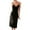 Black, variant on hotojiny Satin Nightgowns for Women Lounge Sleeveless Spaghetti Strap Backless Sleepwear Soft Lace Nightwear