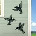 thumbnail image 5 of Colibri mural Art Deco conjunto de Tres Piezas, metal Colibri Decoración pendiente en baño Dormitorio Salón Cocina balcón - Arte escultura de pared, regalos de mano para papá, Madre y Amigos (Negro) TUNC Sencillez, 5 of 5