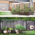 thumbnail image 5 of SLSY Galvanized Raised Garden Bed with PVC Cover,Metal Planter Bottomless Box w/ Roll-Up Window,Mini Greenhouse Tent for Vegetables Flower Fruit, 5 of 8