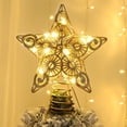 thumbnail image 1 of Decoración para Árbol de Navidad Juegoal Estrella 20 Luces LED Doradas, 1 of 7