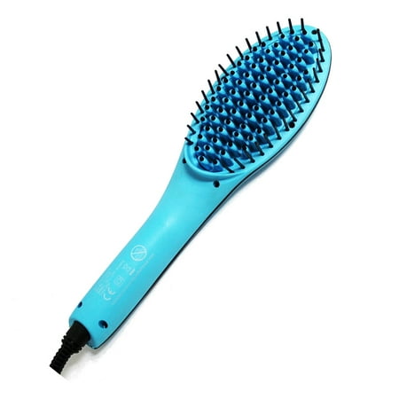 Portable Electrical SalonGrade Hair Straightener Brush Great For Travel Use