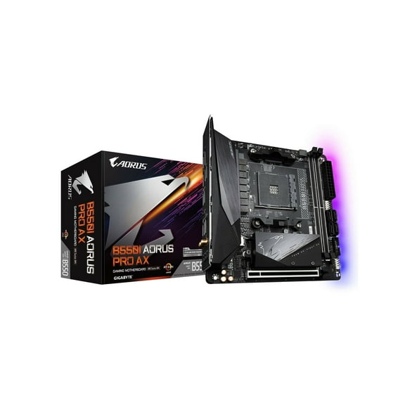 GIGABYTE B550I AORUS PRO AX (AM4 AMD/B550/Mini-Itx/Dual M.2/SATA 6Gb/s/USB 3....