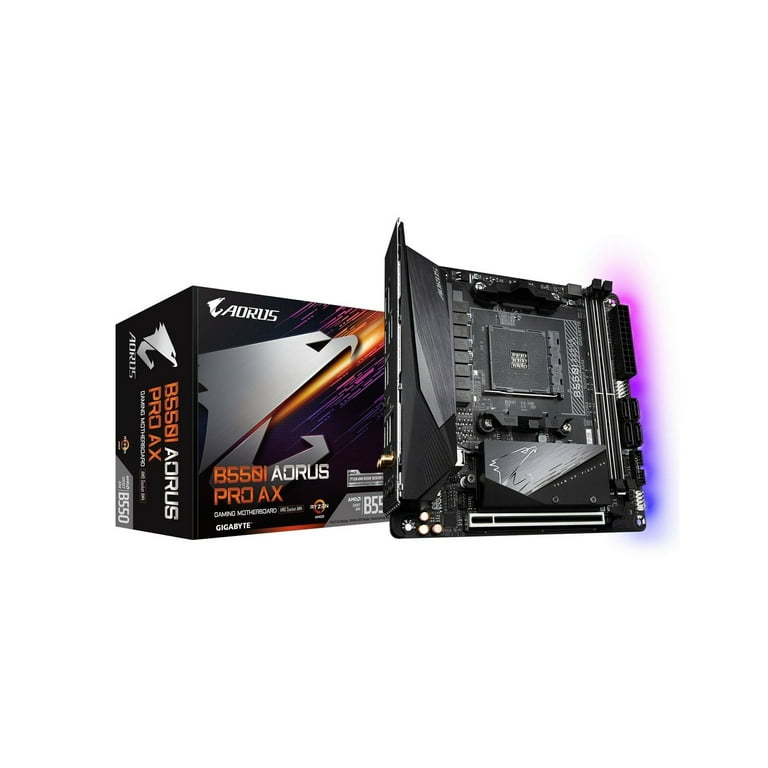 GIGABYTE B550I AORUS PRO AX (AM4 AMD/B550/Mini-Itx/Dual M.2/SATA 6Gb/s/USB 3. GIGABYTE B550I AORUS PRO AX (AM4 AMD/B550/Mini-Itx/Dual M.2/SATA 6Gb/s/USB 3.