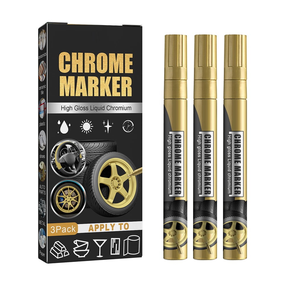 LEFU Chrome Paint Pen Markers: Permanent Art Liquid Chrome