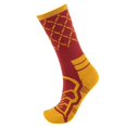 thumbnail image 1 of Brybelly SSOC-003M Basketball Compression Socks, Red & Yellow - Medium, 1 of 6