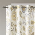 thumbnail image 4 of SunSmart Curtain for Bedroom, Casual Spring, Summer Single Window Panel, Yellow - 50x84", 4 of 5