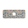 thumbnail image 7 of Yayeee Faucet Mat for Kitchen Sink 14.7" Diatomite Long Splash Guard Pad, Blue Dice Pattern, 7 of 7