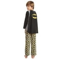 thumbnail image 2 of DC Comics Justice League Batman Big Boys Pullover Pajama Shirt and Pants Sleep Set Toddler to Big Kid, 2 of 5