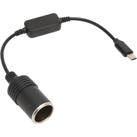 RIIEYOCA Câble convertisseur USB A mâle vers prise allume-cigare, 5 V vers 12 V, angle droit de 90 degrés, adaptateur USB A vers allume-cigare femelle pour caméra embarquée, GPS, enregistreur de RIIEYOCA Câble convertisseur USB A mâle vers prise allume-cigare, 5 V vers 12 V, angle droit de 90 degrés, adaptateur USB A vers allume-cigare femelle pour caméra embarquée, GPS, enregistreur de