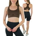 thumbnail image 6 of ToBeInStyle Women's Quick Dry Racer Back Sports Bra - Solid Colors - Pack of 6, 6 of 6