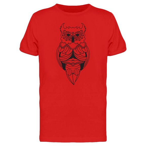 Cool Owl Tribal Doodle Tee Men's -Image by Shutterstock