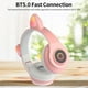 thumbnail image 5 of Auriculares Irfora B39 Cute Cat Ear Headset Wireless BT5.0 Auriculares para juegos plegables con luces Flash RGB Auriculares Tarjeta TF Juego / Modo con cable Azul Irfora Auriculares, 5 of 7