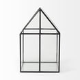 thumbnail image 2 of HomeRoots 392582 Black Extra Large House Shaped Glass Terrarium, 2 of 5
