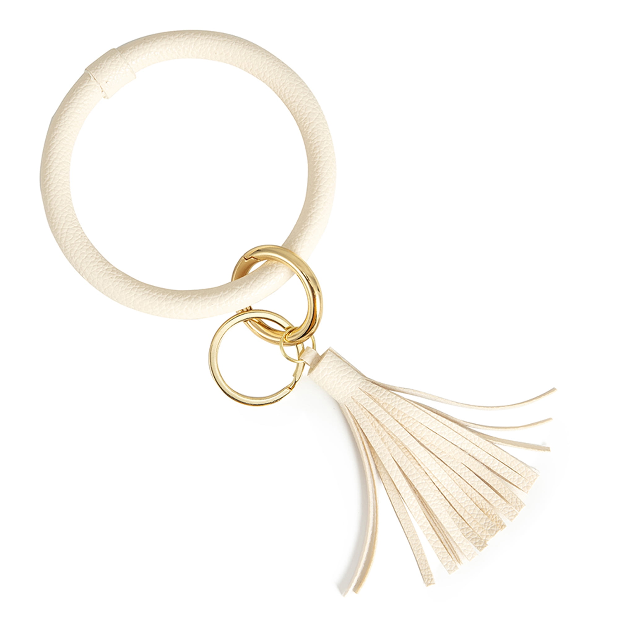 White /& Gold Keychain Bracelet