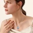 thumbnail image 5 of Personalize Heart in Heart with Birthstone Mom Memory Necklace Cremation Urn Pendant Cremation Jewelry for Ashes Keepsake Memorial Jewelry, 5 of 7