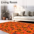 thumbnail image 2 of ODIKA 6x9 Machine Washable Non-Slip Area Rug, Festive Squash Flying Insect Entrance Ultra Soft Rug, None, 512033, 2 of 7