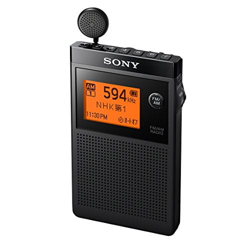 Sony PLL synthesizer radio FM / AM / wide FM compatible One ear winding  Business card size SRF-R356 