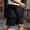 Black, variant on Mens Casual Cargo Shorts Lightweight Solid with Zippered Deep Pockets Minimalist Moisture Wicking Shorts for Fishing