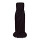 thumbnail image 3 of Txlixc, vestido largo de Color liso para mujer, vestido sin tirantes con dobladillo con adorno de felpa, vestido con abertura en la espalda, vestido doche con espalda descubierta en el pecho Txlixc  Estilo de ocio, 3 of 4