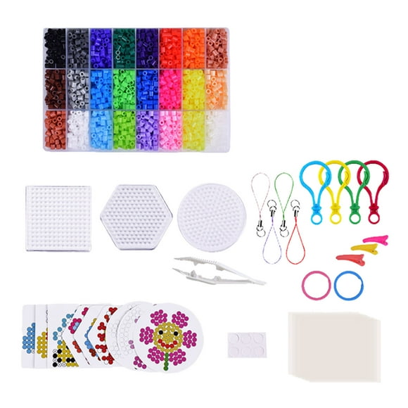 Vogacara Juego hecho a mano de 5mm para adultos, juguetes coloridos, cuentas DIY, juguetes creativos para manualidades ecológicas Juguetes de construcción tipo+1