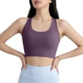 thumbnail image 2 of qelini Sports Bra for Women Wide Strap Breathable Summer Quick Dry Yoga Tank Top Shockproof Sports Bra for Women, 2 of 7