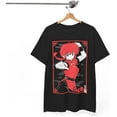 thumbnail image 2 of Ranma ½ T-Shirt Anime Merch Casual Short Sleeved T Shirt Unisex Black Tee M-66, 2 of 4