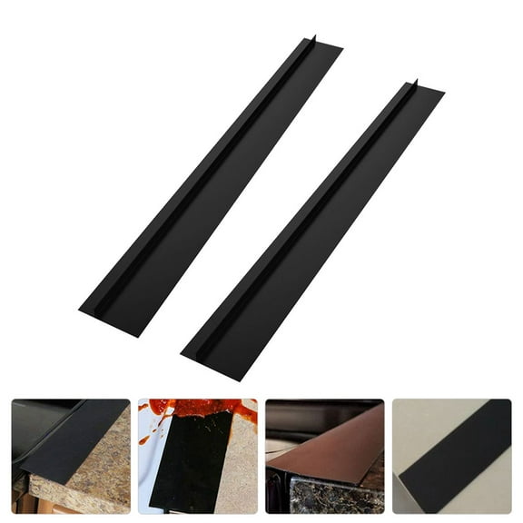 IBASETOY 2Pcs Flexible Sealant p for Kitchen Black Stove to Cabinet Seal Easy to Clean