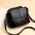 thumbnail image 5 of Mini Simple Solid Color Crossbody Bag PU Leather Textured Bag Purse Classic Fashion Versatile Shoulder Bag (22.99cm X 11.99cm X 16.99cm), 5 of 6