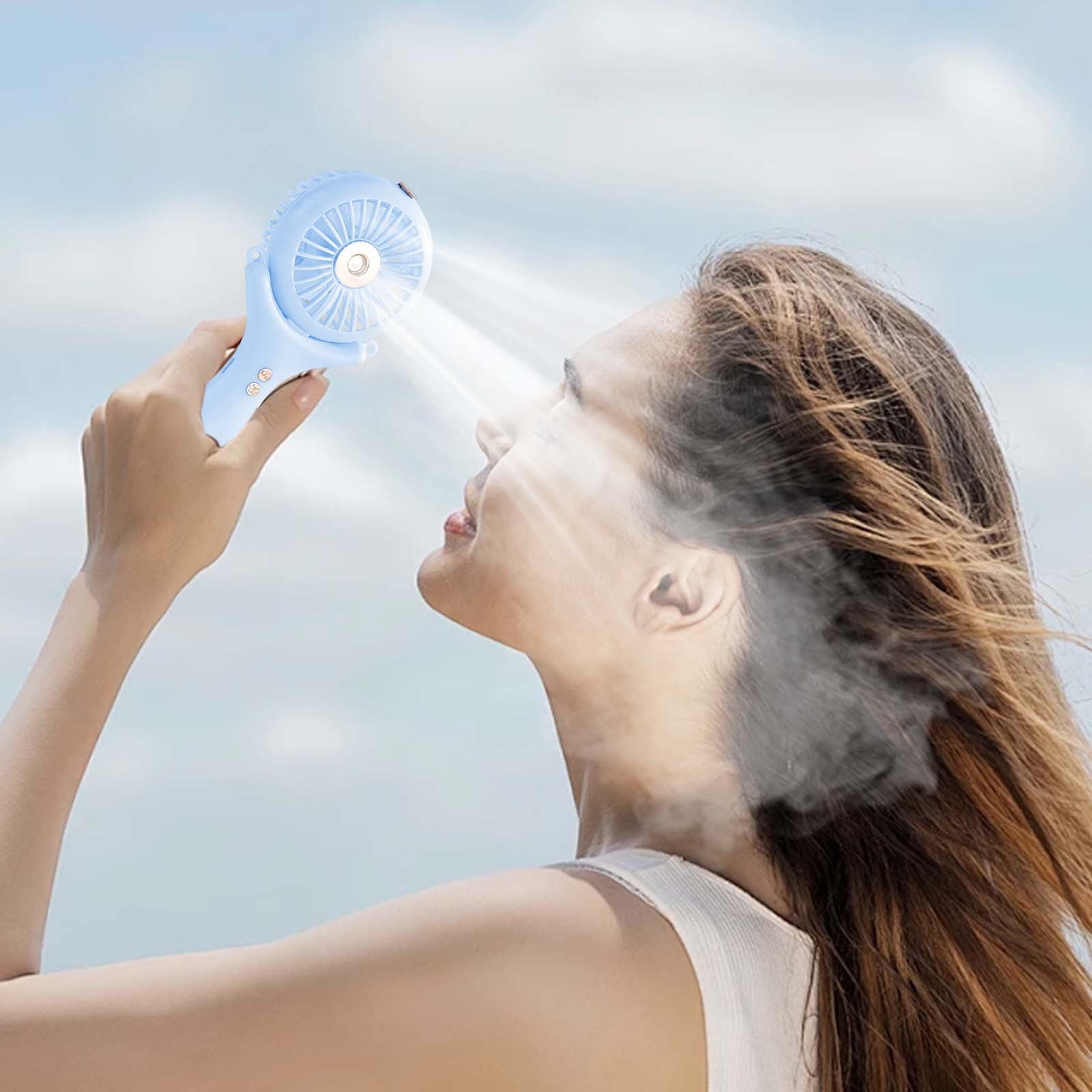 personal handheld misting fan