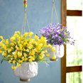 thumbnail image 6 of Morttic 20 Bundles Artificial Calla Lily Flower Plants Outdoor UV Resistant Decoration (Yellow), 6 of 13