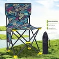thumbnail image 4 of Silla Plegable Para Acampar Al Aire Libre Con Soporte Para La Espalda, Bolsa De Almacenamiento, Silla De Pesca Portátil Para Dibujar, Silla De Viaje Para La Playa Monstrate HA038693-00, 4 of 6