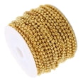 thumbnail image 4 of Suministros de Artesanía para Cadena de Etiquetas para Mascotas y para Proyectos de Manualidades dorado 2 BLESIY Artesanías de cadenas de cuentas de hierro, 4 of 8