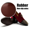thumbnail image 3 of Brand Men Loafers Spring and Autumn Men Casual Penny Loafer Shoes Men's Dress Shoes Plus Size, Red/03, 10.5 US, 3 of 5