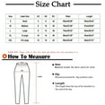 thumbnail image 3 of Babysbule Women High Waist Casual Long Pants Women Casual Solid Cotton Linen Drawstring Elastic Waist Calf-Length Pencil Pants, 3 of 7
