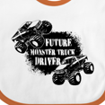 thumbnail image 4 of Inktastic Future Monster Truck Driver Boys or Girls Baby Bib, 4 of 4