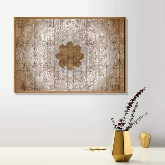 IDEA4WALL Framed Canvas Wall Art for Living Room, Bedroom Flower Pattern Canvas Prints for Modern Home Decoration Ready to Hang