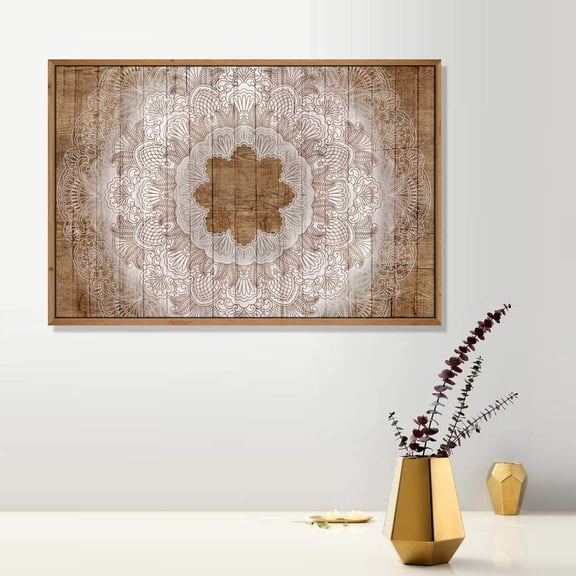 IDEA4WALL Framed Canvas Wall Art for Living Room, Bedroom Flower Pattern Canvas Prints for Modern Home Decoration Ready to Hang