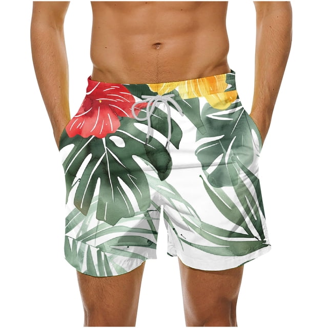 Maillots de Bain Hommes Shorts de Plage Amples d'Été avec Poche