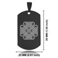 thumbnail image 2 of Stainless Steel Celtic Love Knot Dog Tag Pendant Necklace, 2 of 3