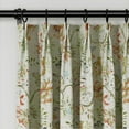 thumbnail image 3 of TWOPAGES 26"x72" Boho Print Light Filtering Drape Pinch Pleat Header Linen Blend Curtain for Bedroom, 1 Panel, Bright, 3 of 6