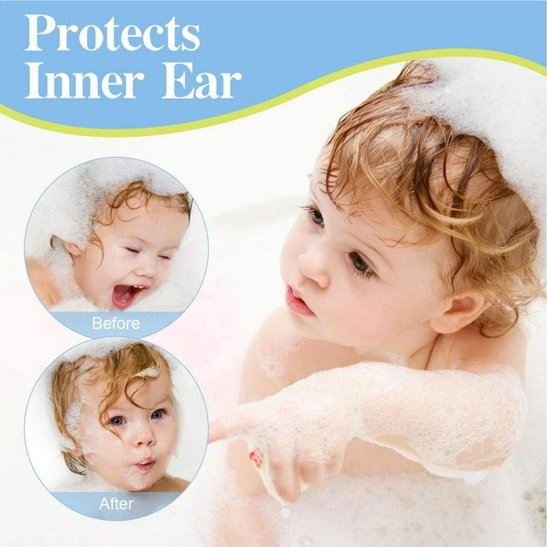 60 Pieces Baby Waterproof Ear Stickers Ear Covers for Swimming Shower Ear  Protectors with Ear Plugs for Kids Newborn Disposable Ear Covers for Shower